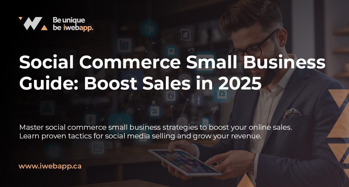 Small business owner managing social commerce platforms in Canada
